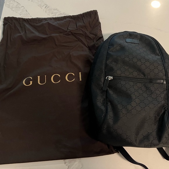 Gucci black backpack - Picture 1 of 5